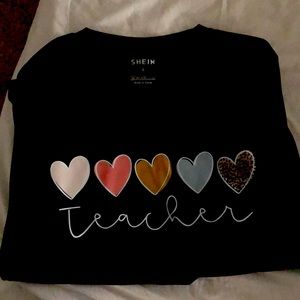 Brand new teacher jersey material it is a little on the over size side.